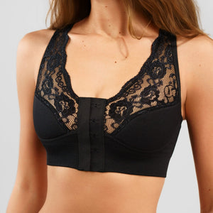 Supportive Front Closure Lace Bra
