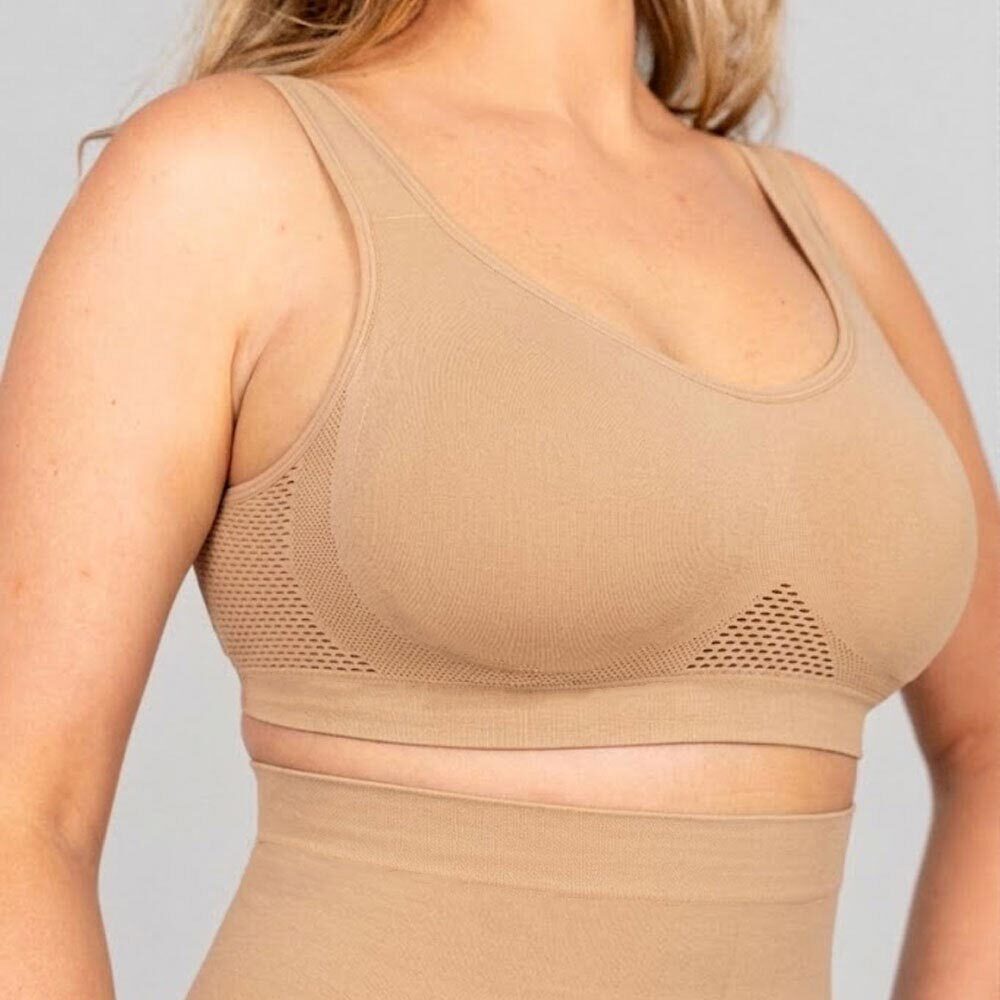 Breathable Support Bra With Adjustable Straps